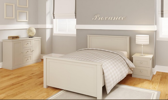 מיטת נוער מדגם פרובנס
