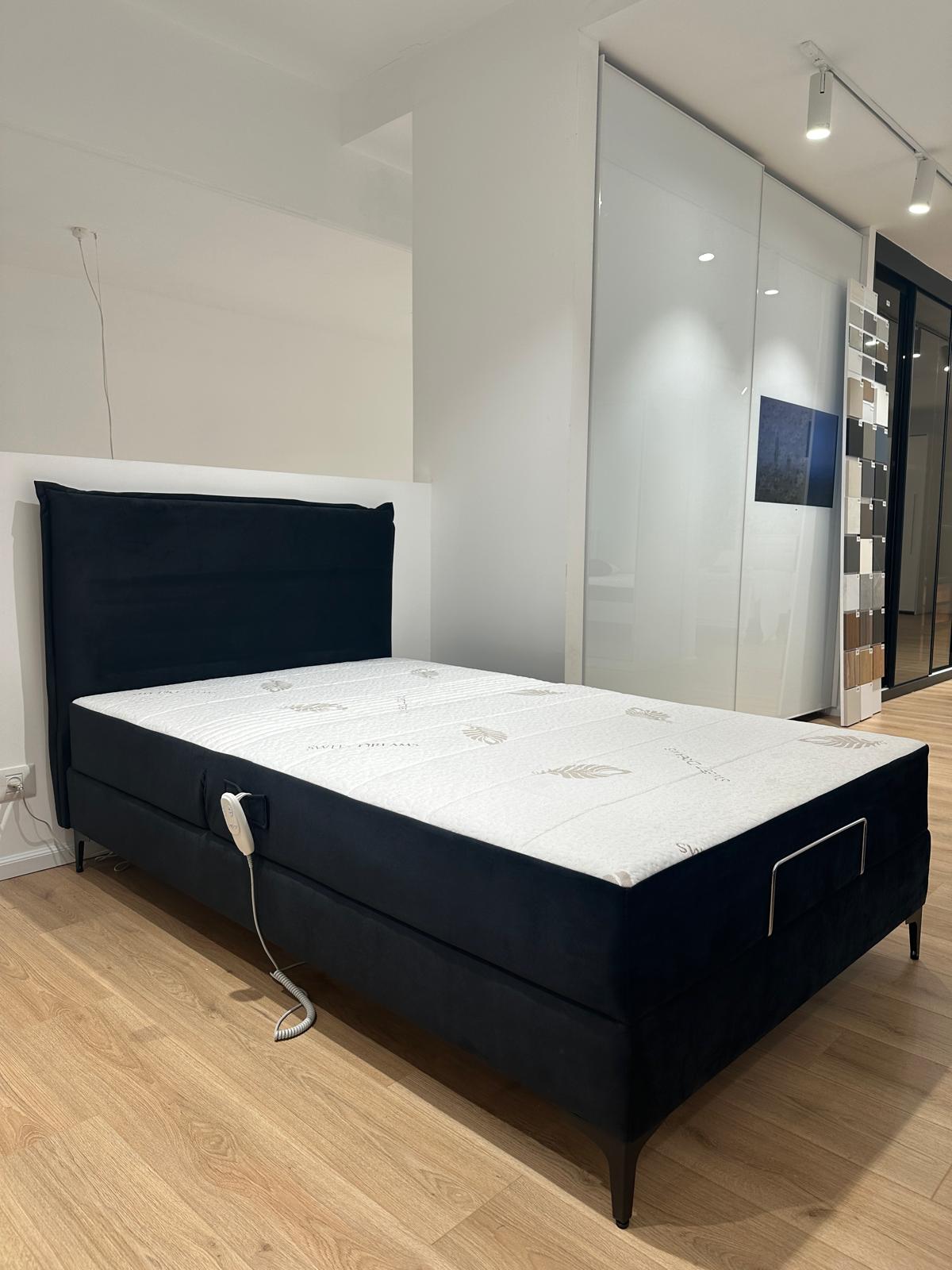 מיטה וחצי חשמלית כולל ראש מעוצב דגם הדר